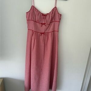 Doen Red Gingham Dress
